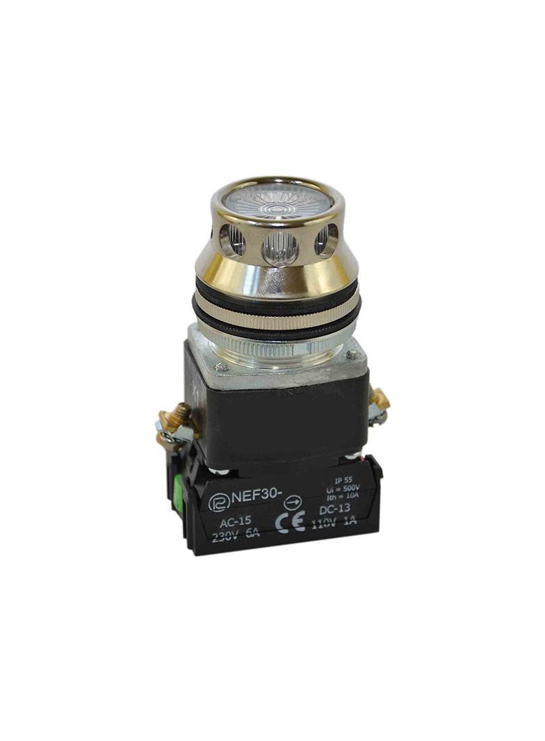 Przycisk NEF30-KL2X/24V bezbarwny W0-NEF30-KL 2X B PROMET