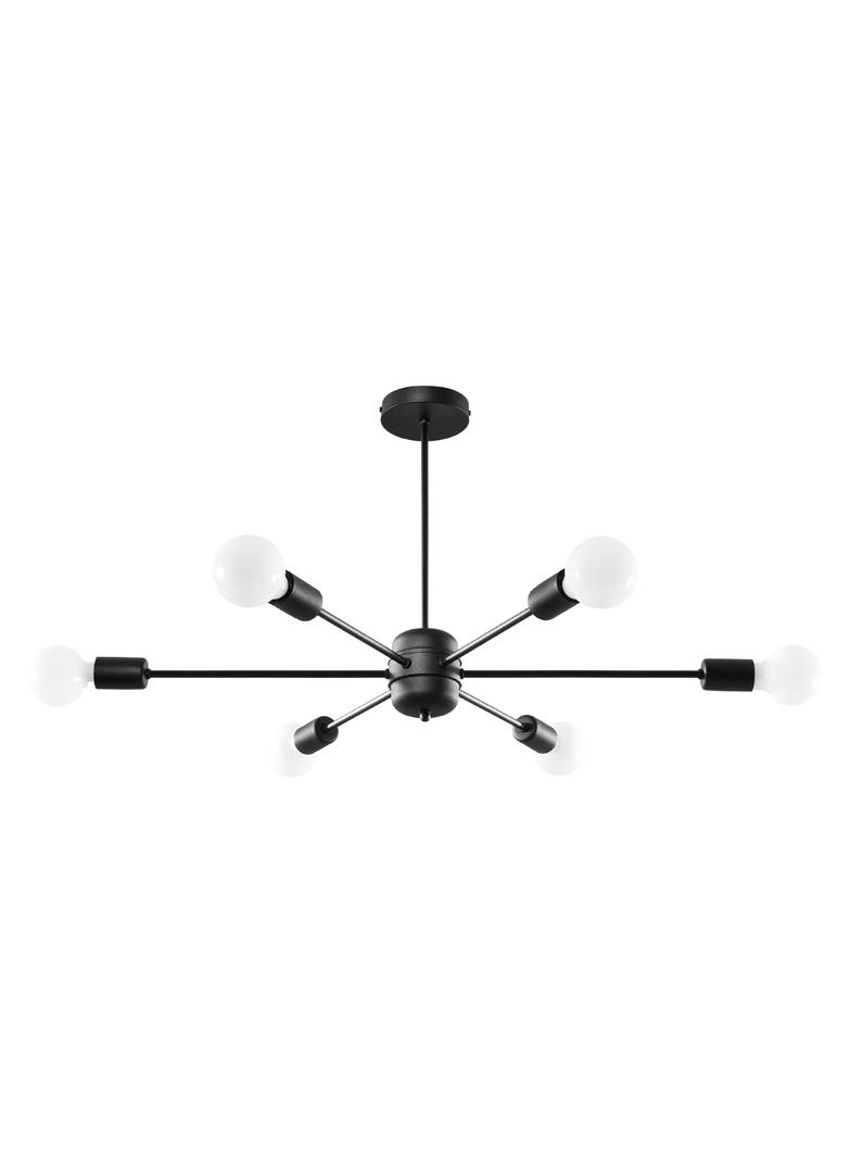 Sollux Żyrandol LANGO 6 czarny SL.1023