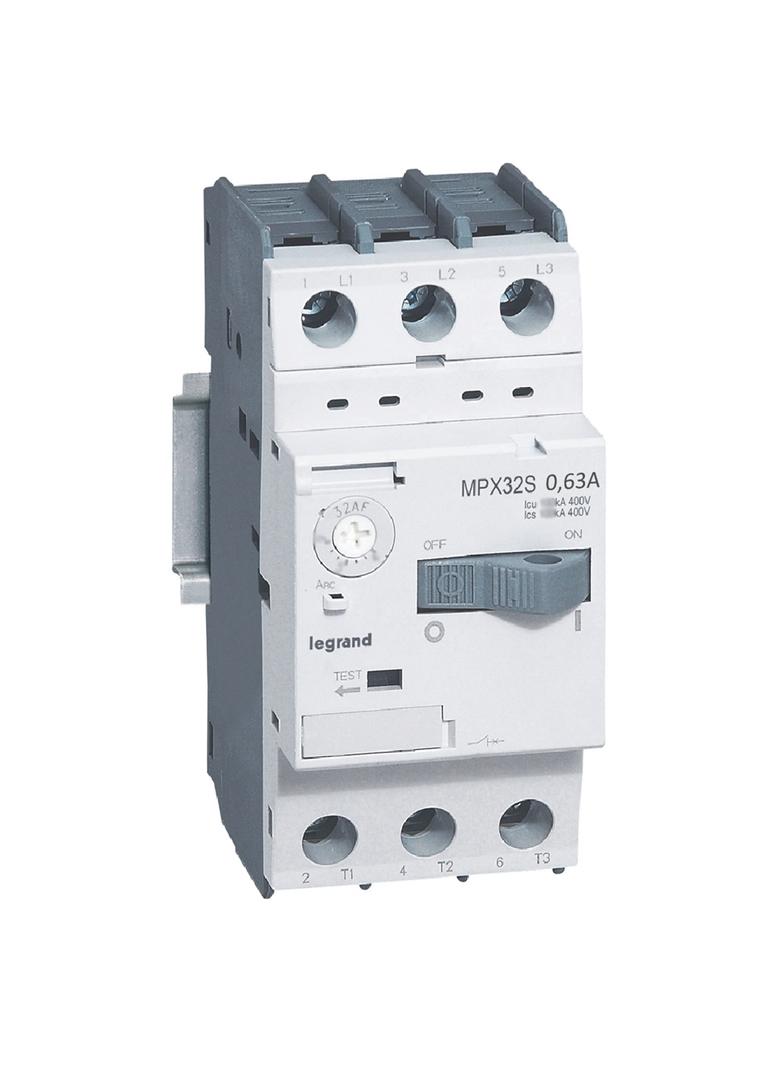 Wyłącznik Silnikowy 3P 0,18Kw 0,4-0,63A Mpx3 32S 417303 LEGRAND