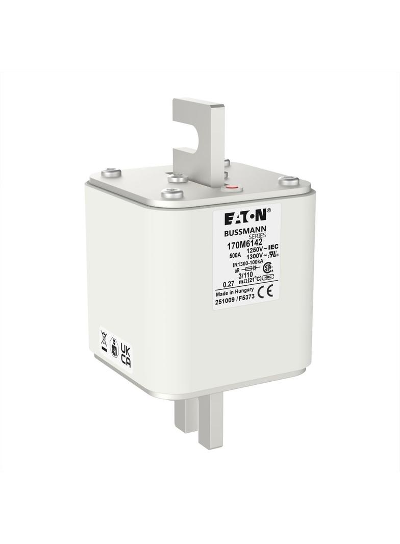 500A 1250V 3/110 aR INDICATOR FUSE Wkładka szybka 500A AC 1250V rozmiar 3 76x90x139 mm aR D 170M6142