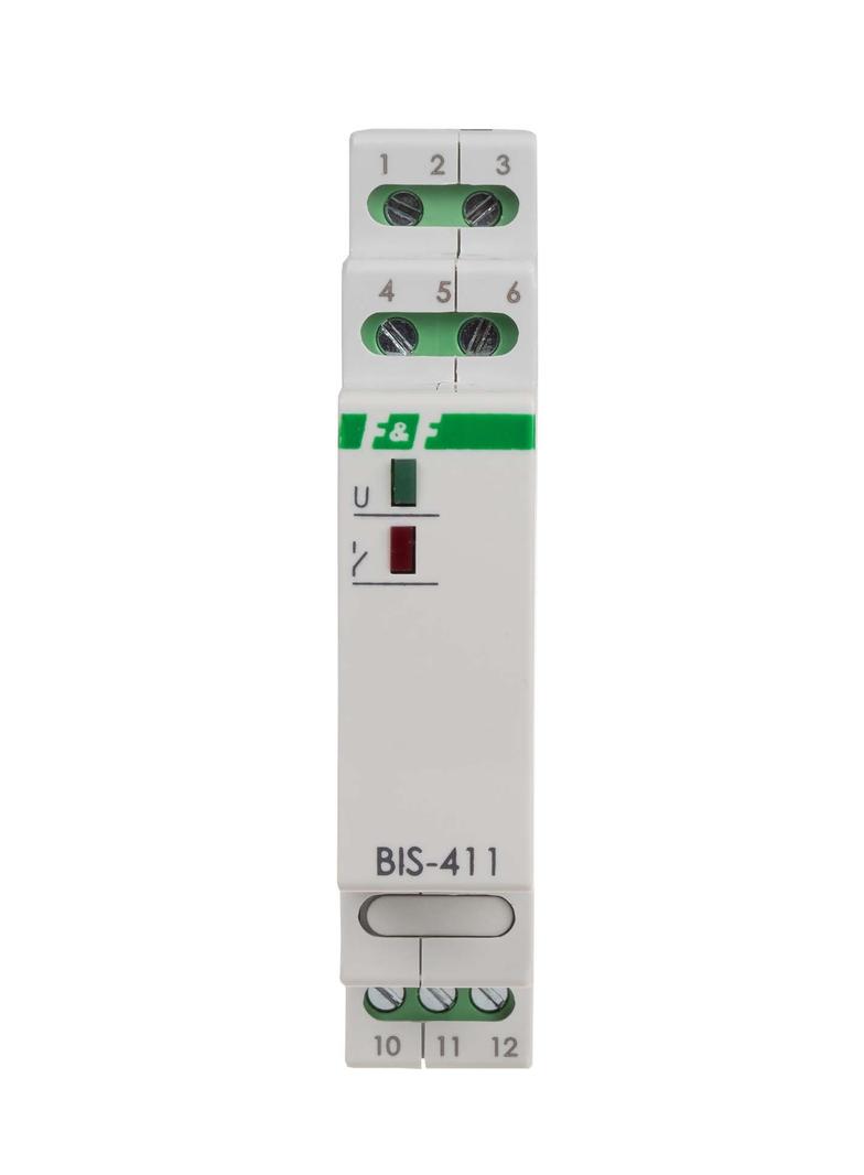 Przekaźnik bistabilny z pamięcią 9-30 V AC/DC montaż na szynie DIN BIS-411M-24V F&F