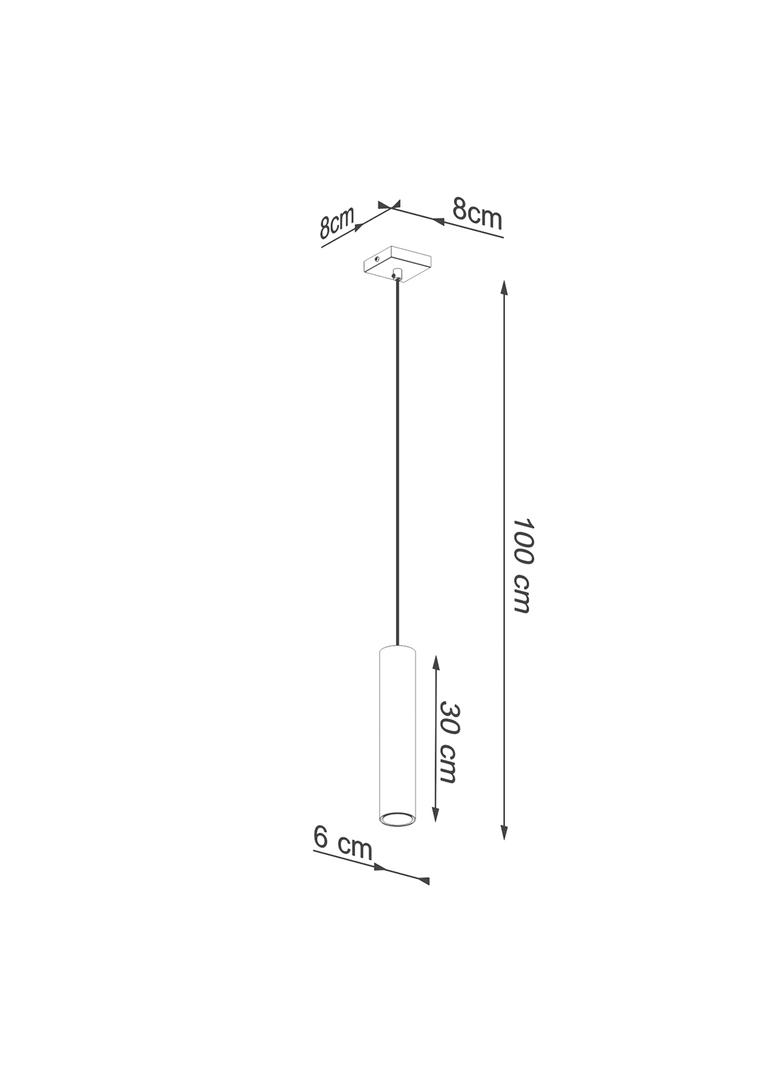 Sollux Lampa Wisząca LAGOS 1 złoty połysk SL.1200