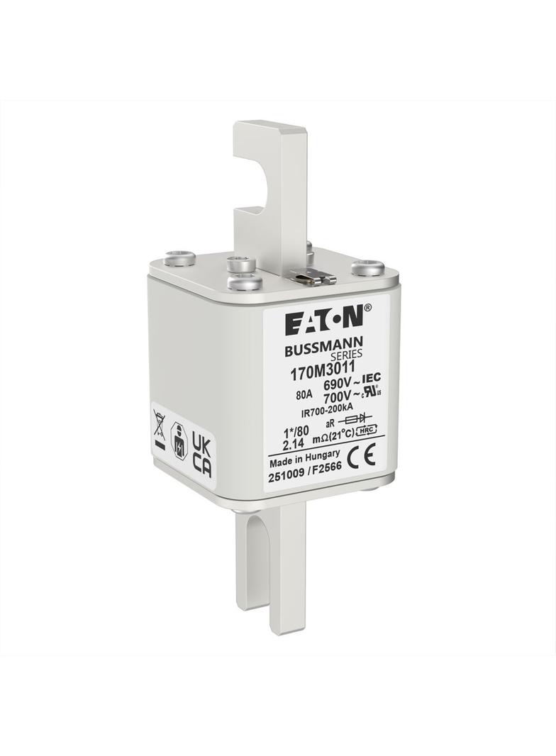 80A 690V 1*/80 aR INDICATOR FUSE Wkładka szybka 80A AC 690V compact DIN 1 45x45x104 mm aR 170M3011 E