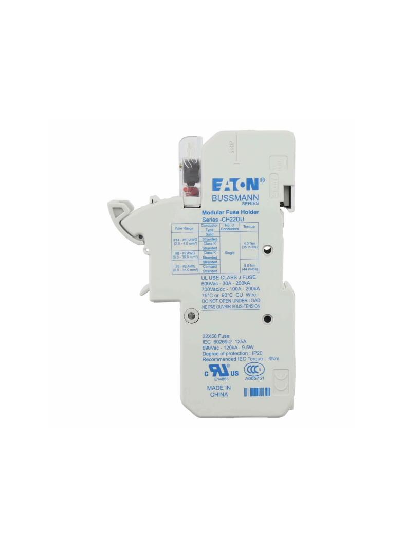 1 Pole 22x58 MFH Micro Switch Podstawa wkł. cyl. 22x58 1p 125A 690 Vac mikroprzekaźnik CH221DMSU-F E