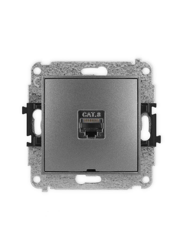ICON Mechanizm gniazda komputerowego pojedynczego 1xRJ45, kat. 8, ekranowany, 8-stykowy, bez pola op
