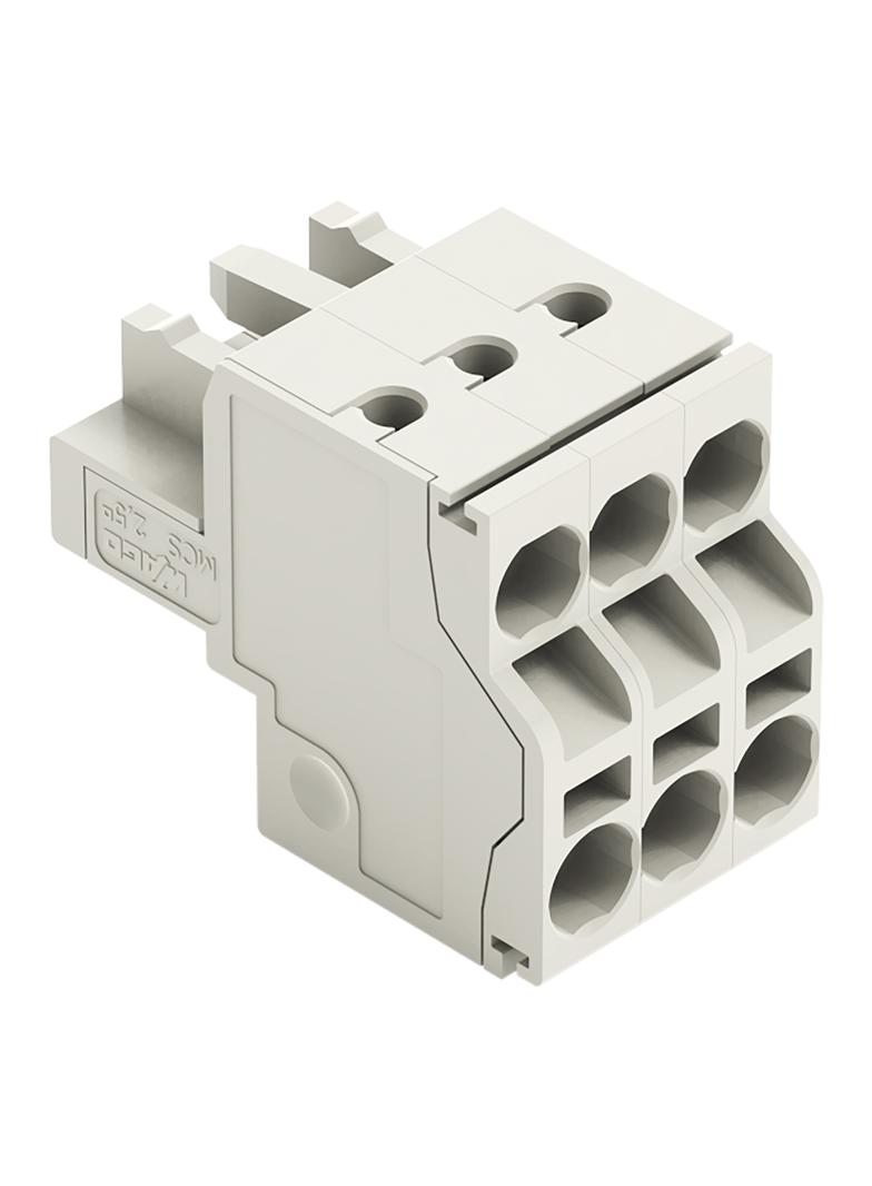 MCS-MIDI Classic gniazdo 3-bieg. j-szare raster 5 mm /100szt./ WAGO