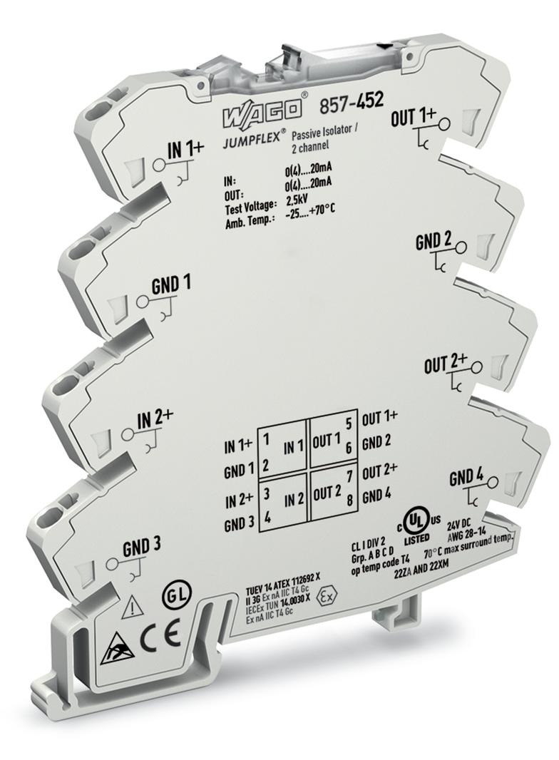 JUMPFLEX przetwornik separacyjny pasywny