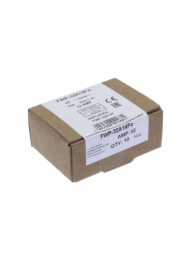 32AMP 700VAC FERRULE 14 X 51 MM 32AMP 700VAC cylindryczna do półprzewodników 14.3 X 50.8MM FWP-32A14