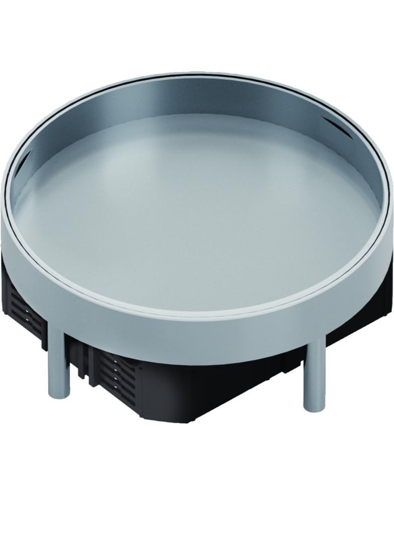 tehalit.VE-EE Pokrywa pełna IP54 5kN EKR06 fi215 25mm stal nierdzewna EKR060BL25 HAGER