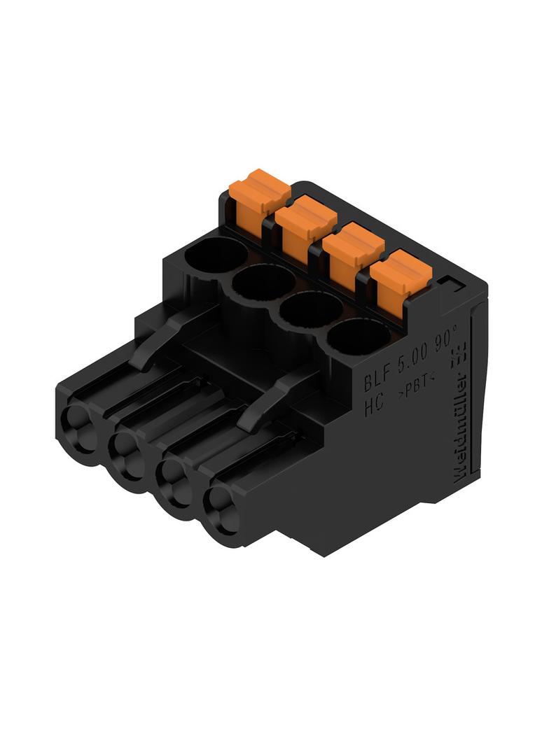 BLF 5.00HC/04/90 SN BK BX Wtyk PCB (złącze wiązki), 5.00 mm, Liczba biegunów: 4, PUSH IN, Złącze sprężynowe /90szt./ 1979290000 WEIDMÜLLER