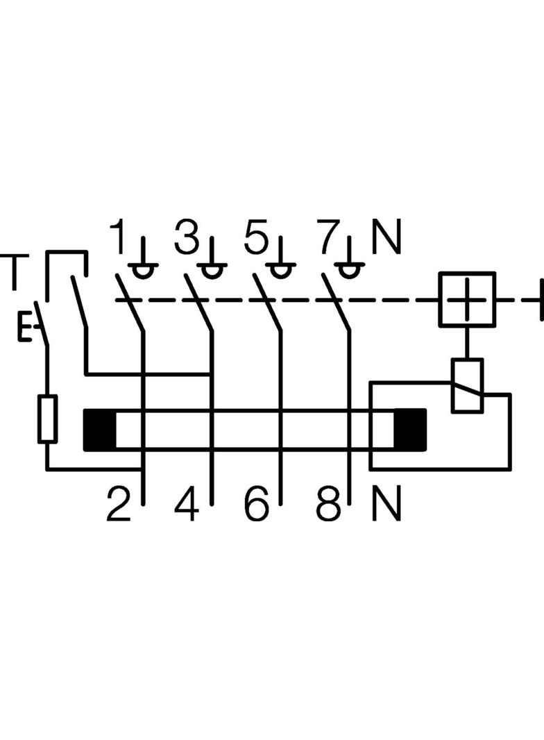 RCCB Wyłącznik różnicowoprądowy 3P+N 80A 30mA 10kAA CDA680D HAGER