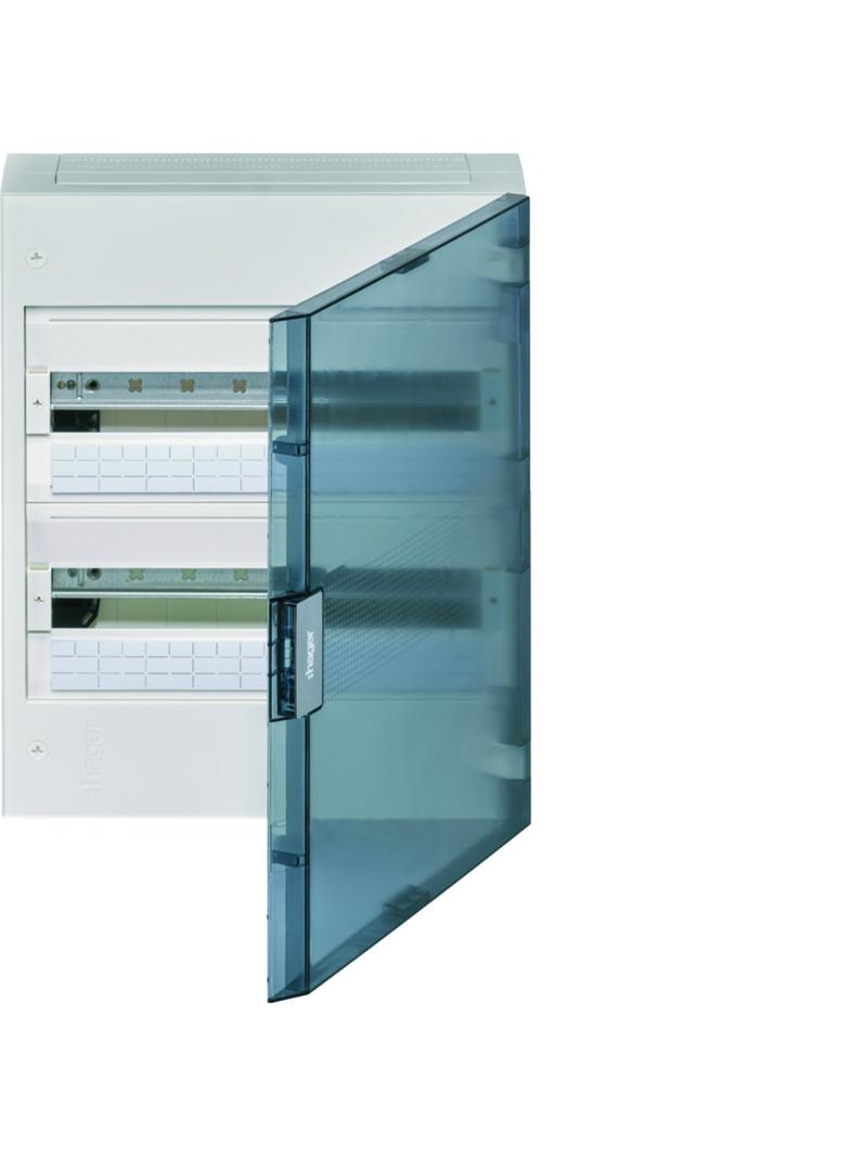 vega Rozdzielnica natynkowa 2x18 IP40 drzwi transparentne VB218TB HAGER