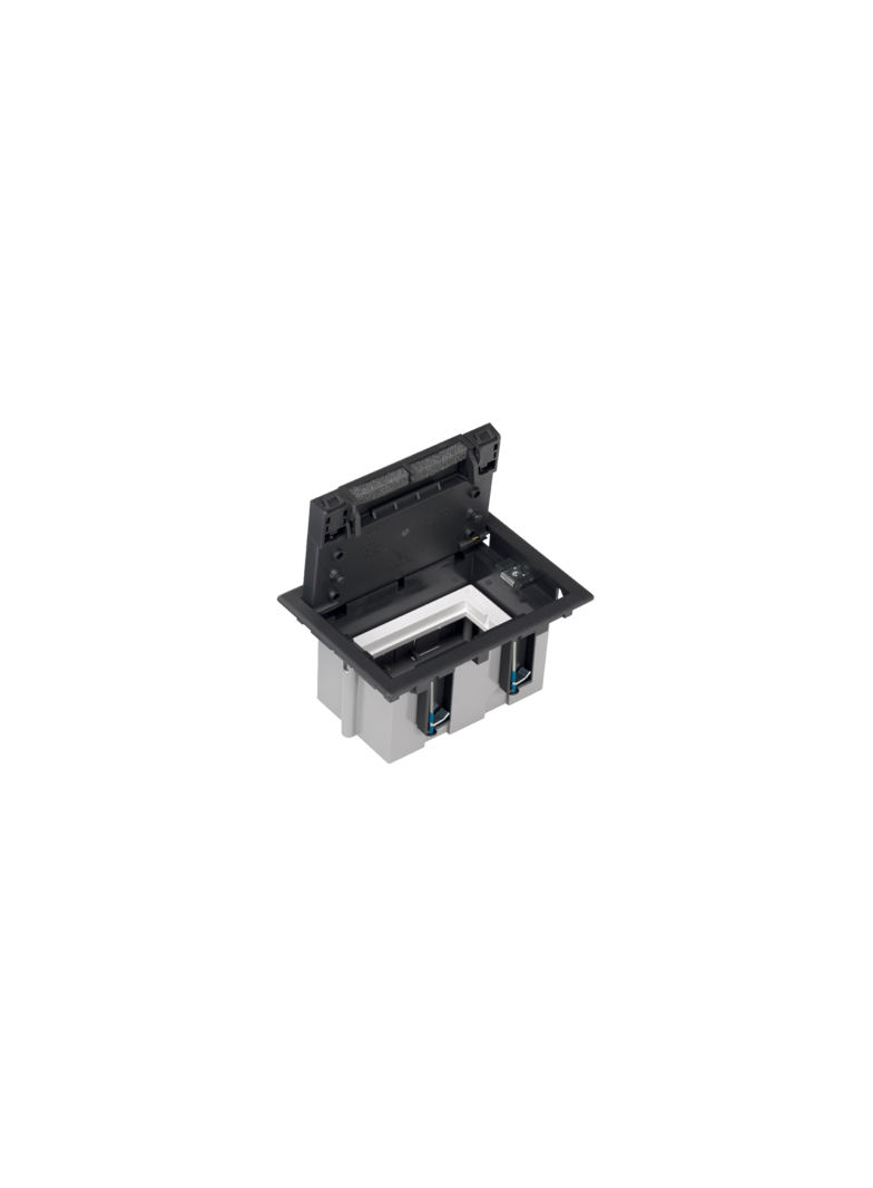 Simon Connect Puszka podłogowa S500 1-modułowa 2x K45 gł. 93mm szary grafit 52050101-038 KONTAKT