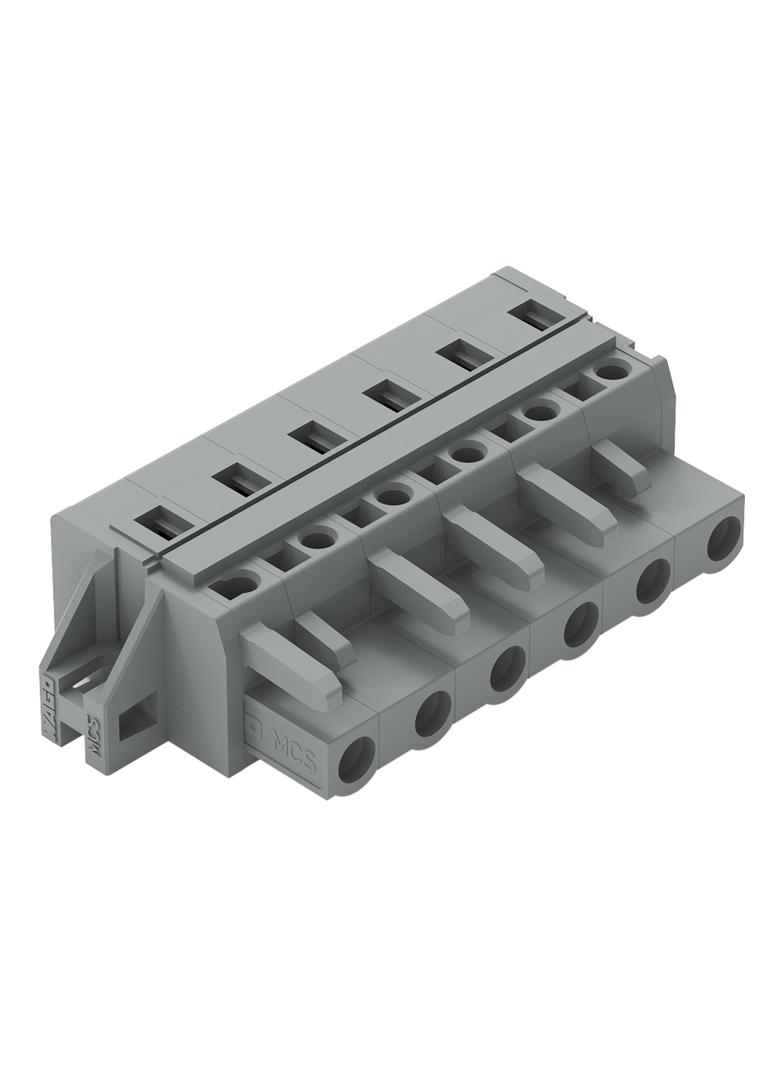 MCS-MIDI Classic gniazdo 6-bieg. szare raster 7,5 mm /25szt./ WAGO