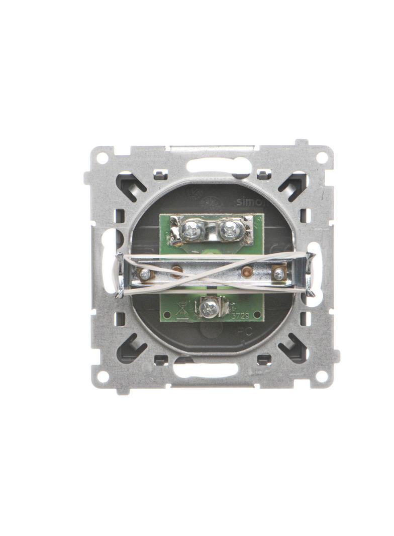 Simon 55 Gniazdo antenowe TV pojedyncze Do instalacji indywidualnych Grafitowy mat