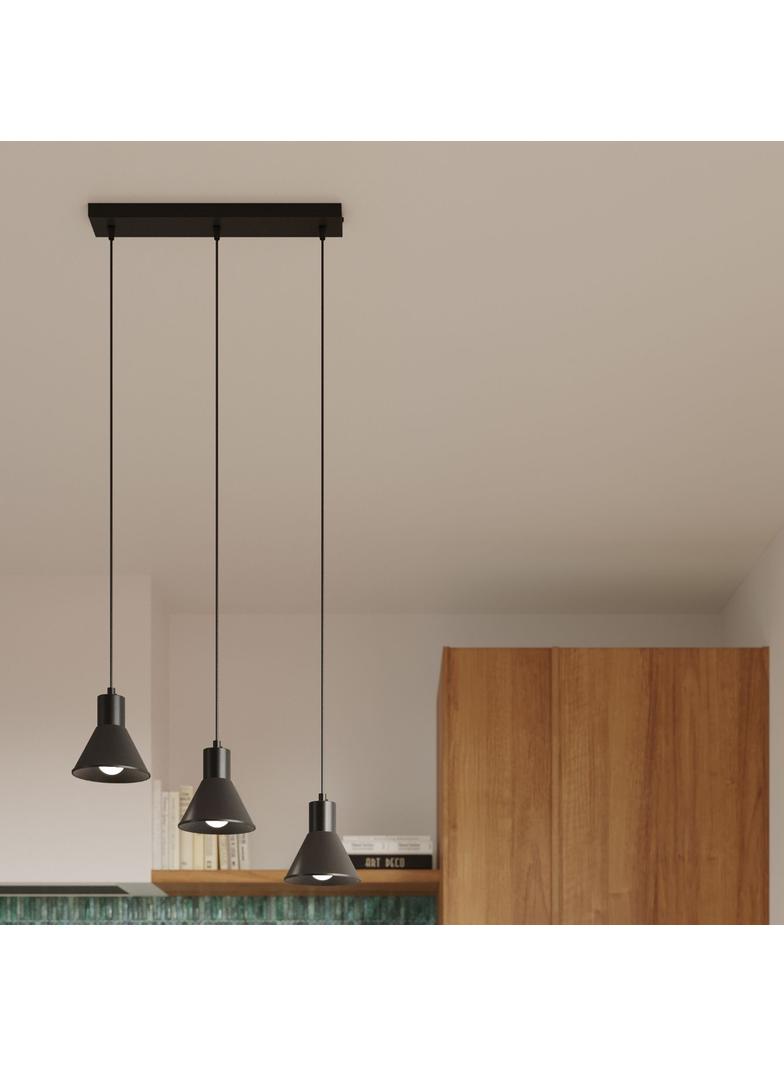 Sollux Lampa wisząca TALEJA 3 czarna [E27] SL.0986