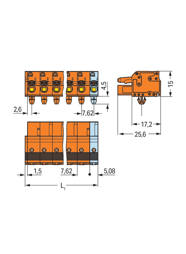 1-przewodowe gniazdo