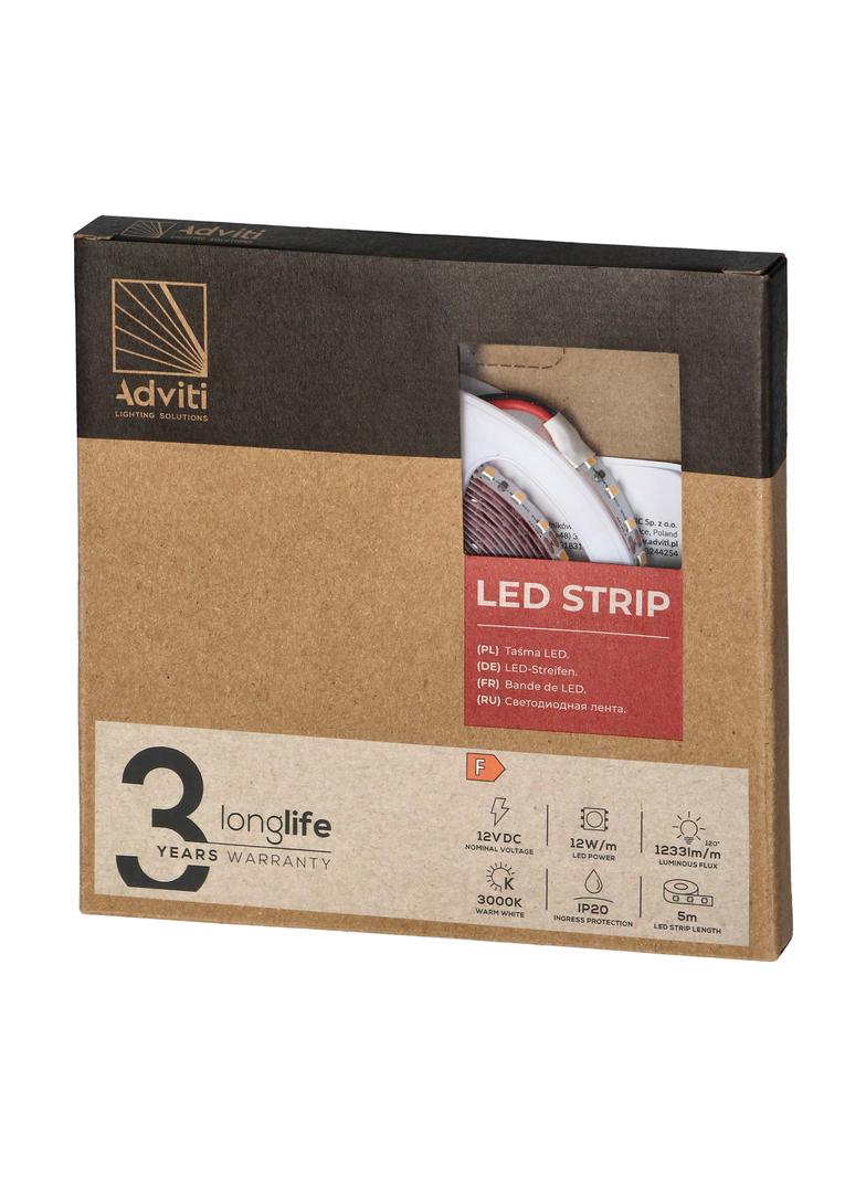 Taśma LED 12V Samsung chipset 2835 120L/m 12W/m IP20 3000K 5m
