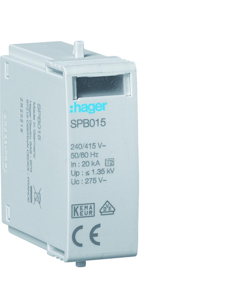 SPD Moduł T2 MOV 1P sieć TN/TT In=20kA Imax=40kA Up?1,35kV L-N Uc=275V