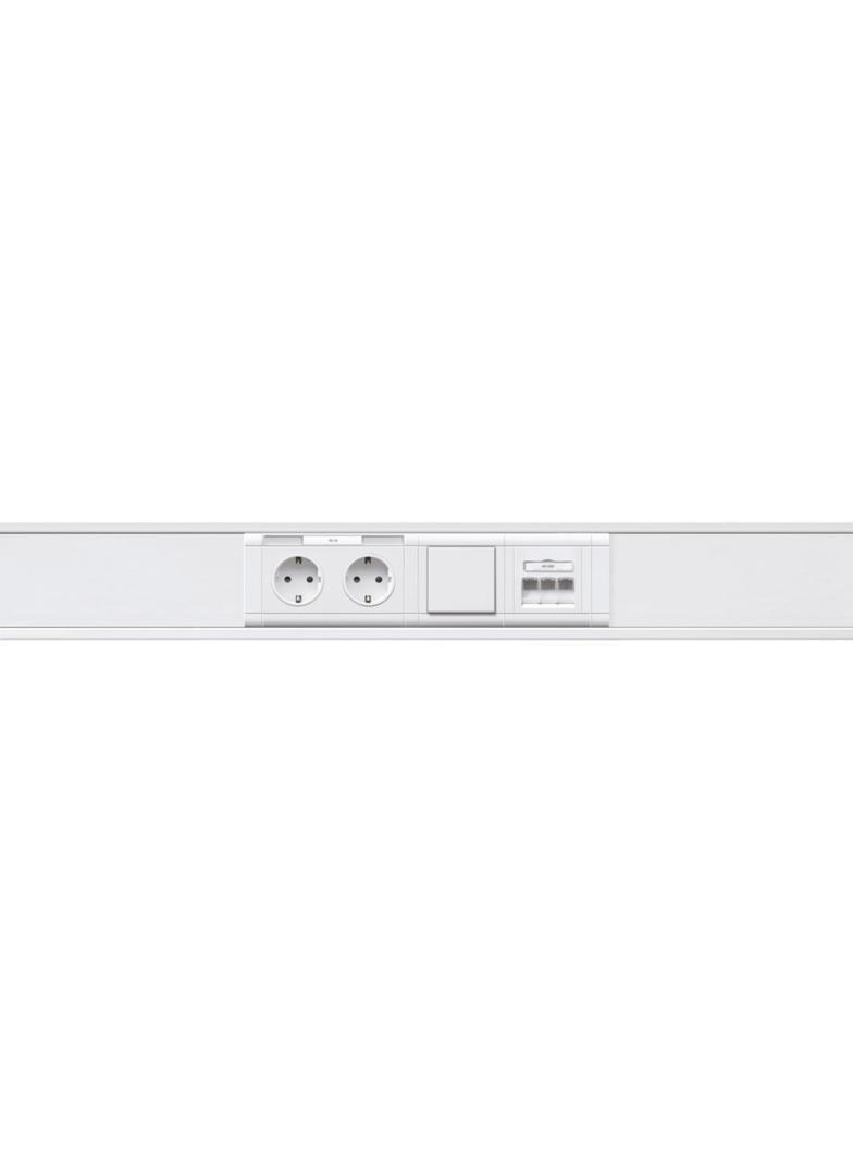 tehalit.WA Maskownica podwójna z polem opisowym ABS bezhalogenowy 120mm czerwony GB120213020 HAGER