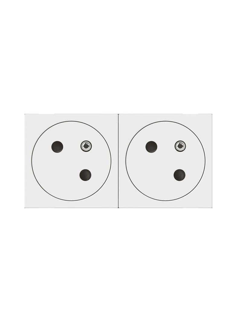 Mosaic Gn 2x2P+Z Podłącz Przez Zaciski Automatyczne-4 Moduły Białe 16A-250V 278164L LEGRAND