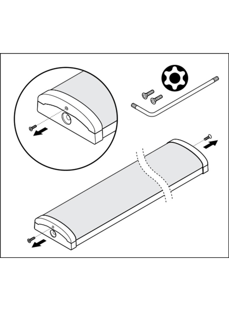 Oprawa liniowa LINEAR SURFACE 1500 P 45W 830 white IP44