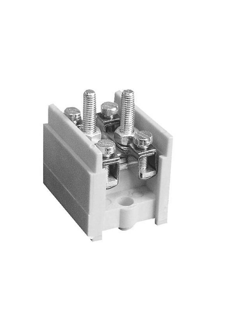 LZ1*35/16wyk.12 ,  Odgałęźnik instalacyjny 1-segmentowy (zacisk: 2x35mm2 - 4x16mm2), szary