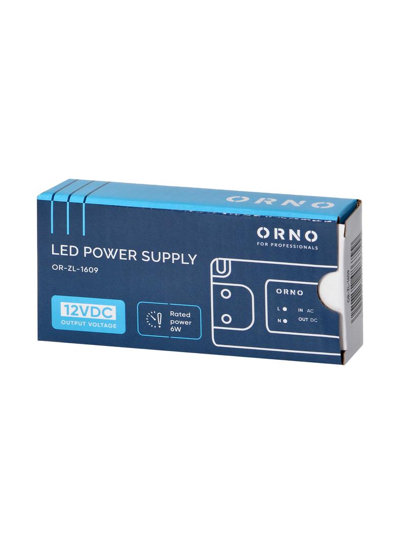 Zasilacz LED 12V DC 6W 0,5A IP20 OR-ZL-1609 ORNO