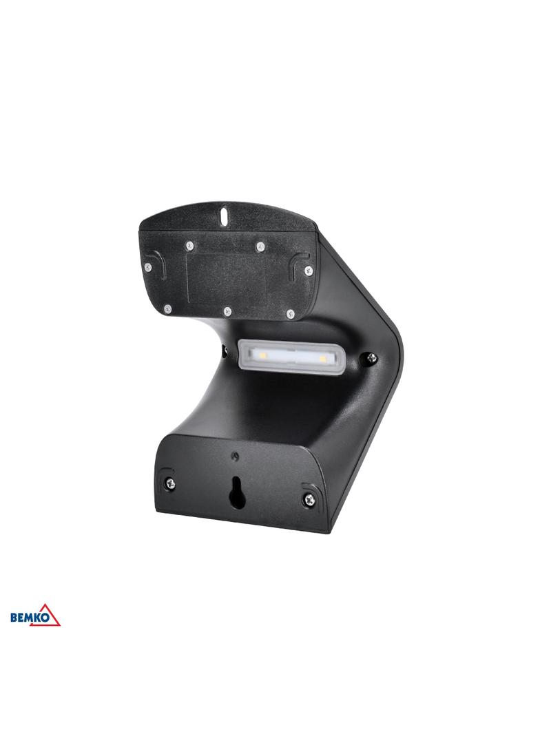 NAŚWIETLACZ LAMPA SOLARNA LED TRINGO 1,5W 220lm 4000K IP65 CZARNY Czujnik ruchu PIR BEMKO