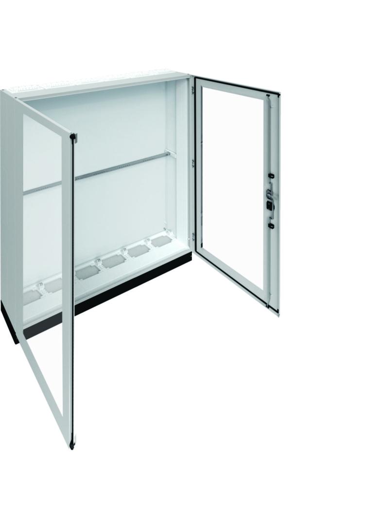 univers Rozdzielnica stojąca IP55 kl. II 1550x1850x275 + cokół 100mm drzwi transparentne FR26L1 HAGER