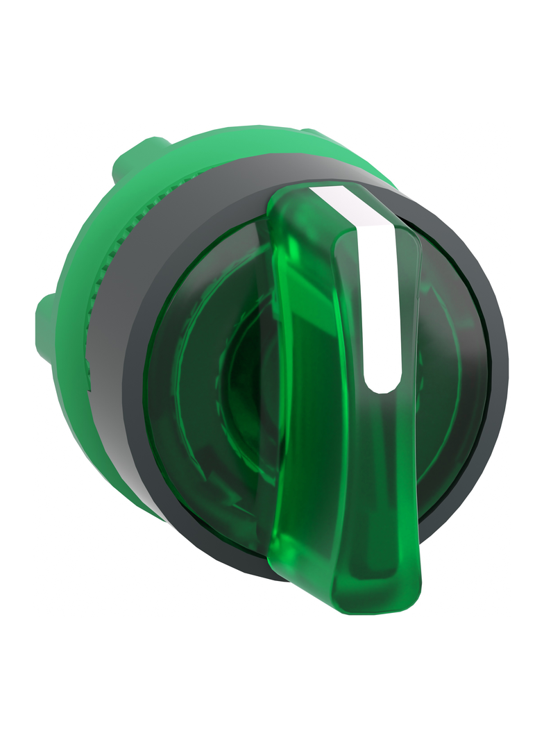 Harmony XB5 Przełącznik 3 położeniowy LED zielony plastikowy ZB5AK1333 Schneider