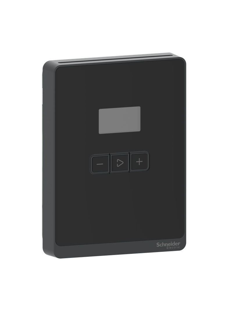 SXW, zadajnik z czujnikiem temp, wyświetlacz LCD i przyciski, Sensorbus, czarny