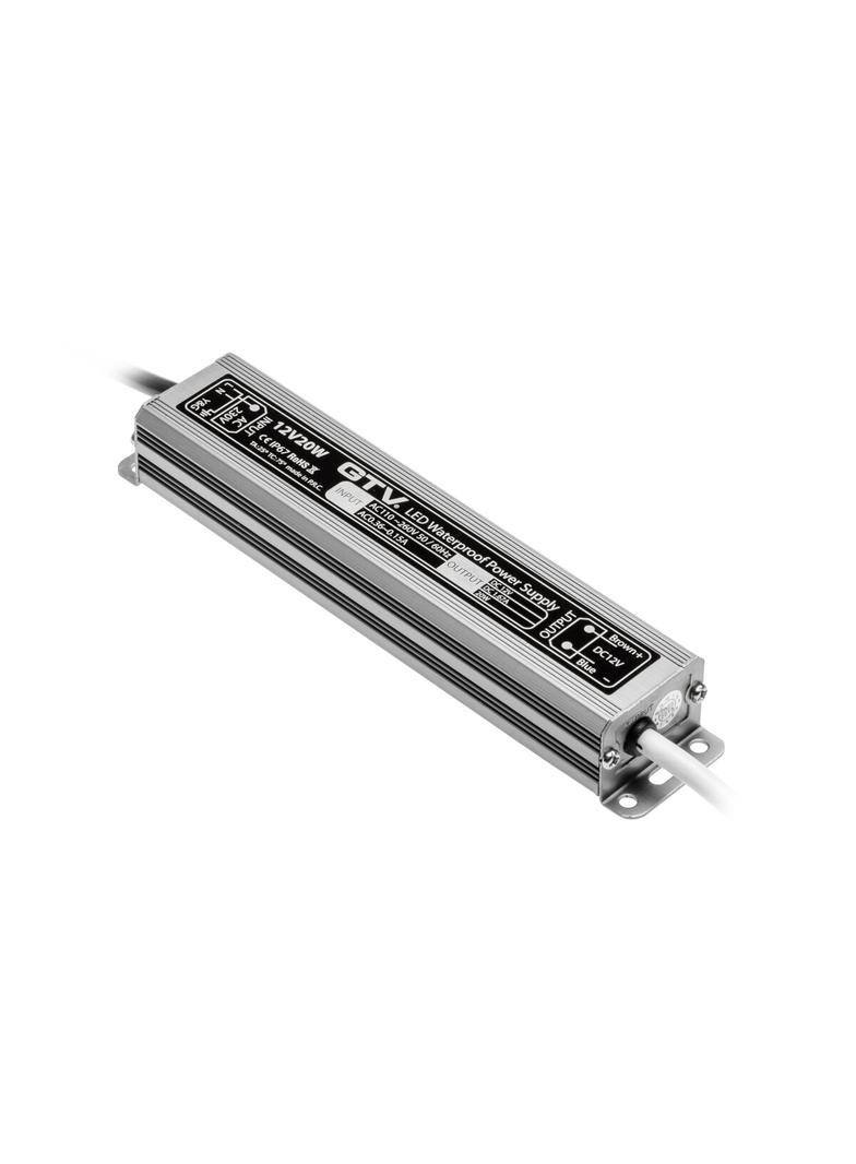 TRANSFORMATOR LED WODOODPORNY, 20W, IP 67, DC12V