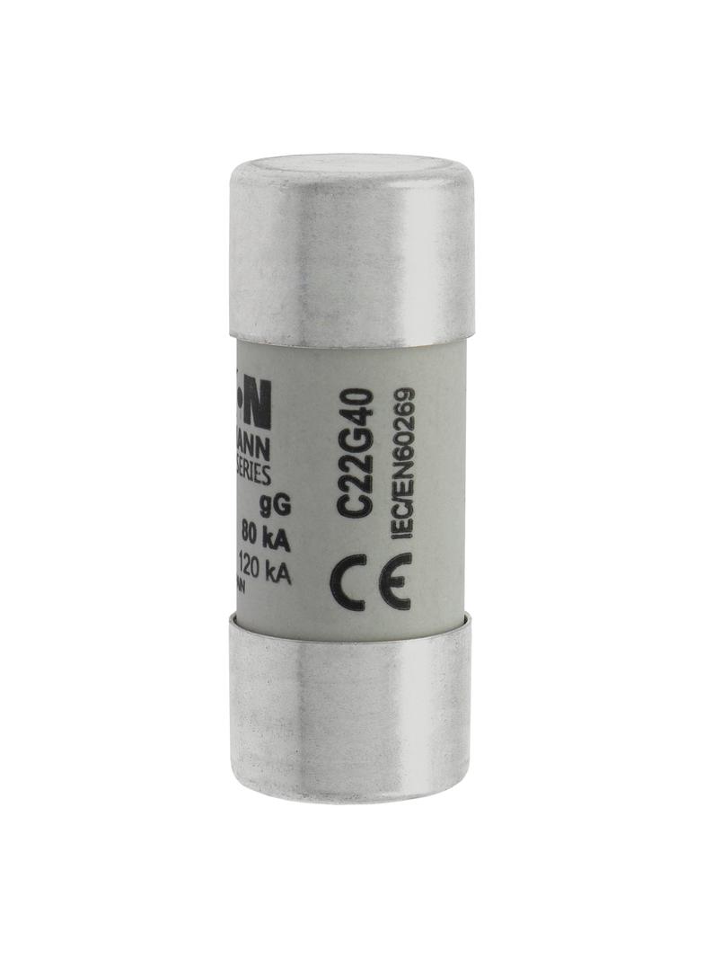 CYLINDRICAL FUSE 22 x 58 40A GG 690V AC Wkładka cylindryczna 22 x 58mm 40A GG 690V AC C22G40 EATON
