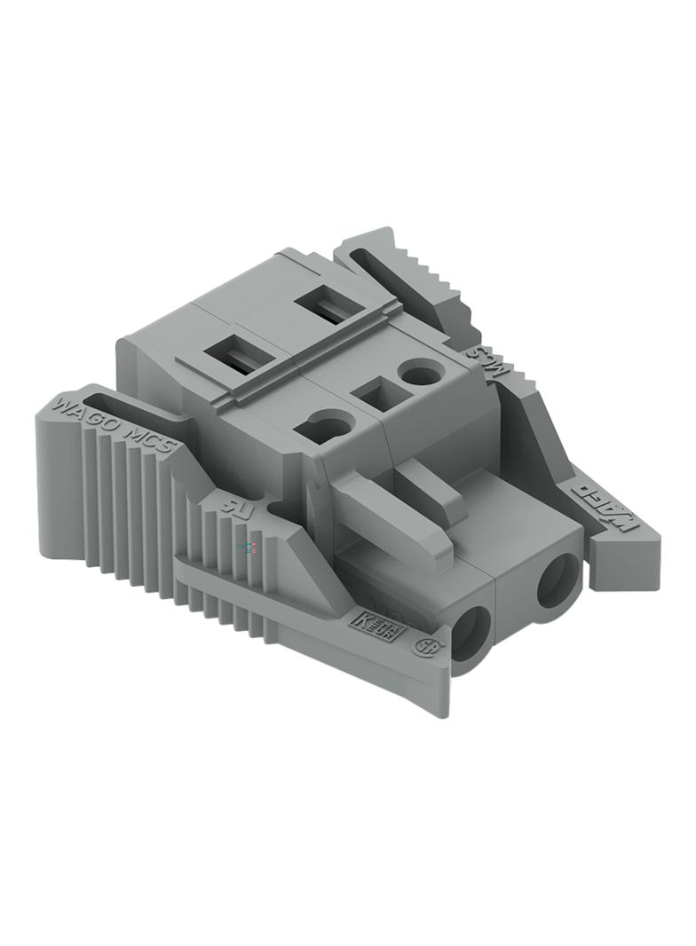 MCS-MIDI Classic gniazdo 2-bieg. szare raster 7,5 mm /50szt./ WAGO