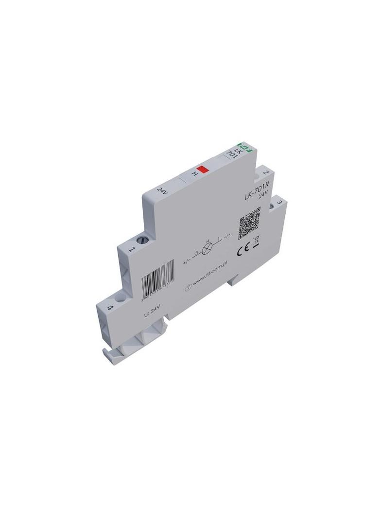 Lampka kontrolna zasilania 1/3S 12÷60V DC 12÷48V AC 1xLED CZERWONA LK-701R-24V F&F