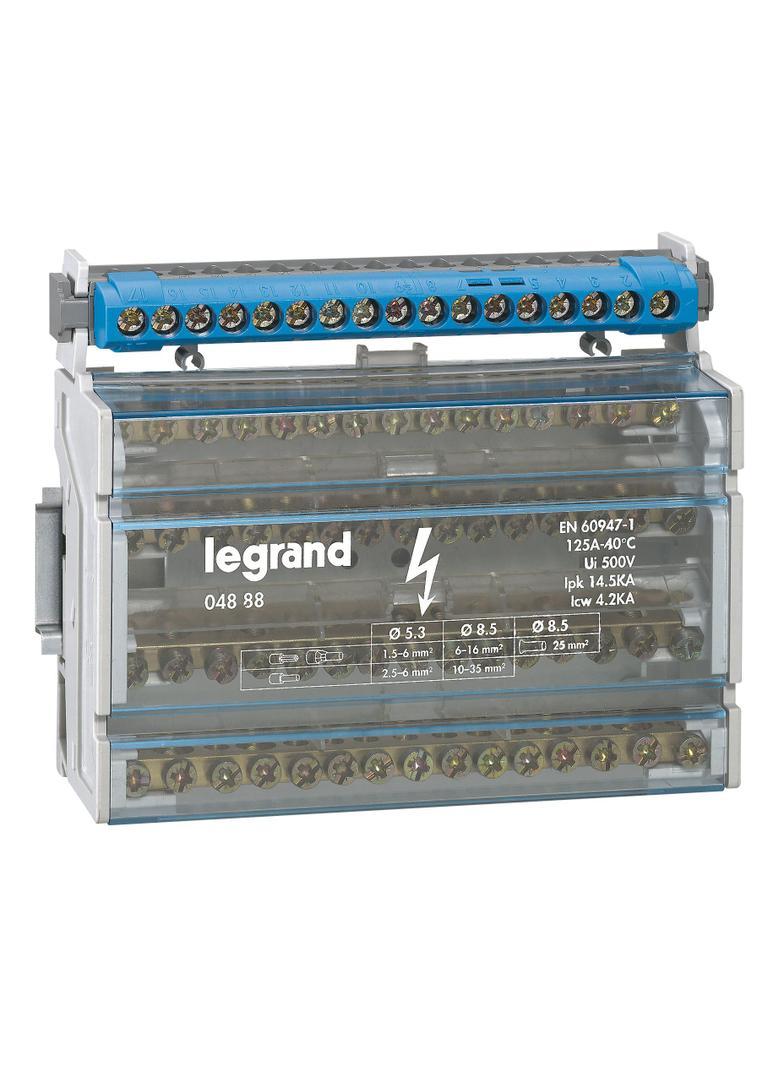 Listwa Przyłączeniowa 17-Otworów Niebieska IP2X N17 004845 LEGRAND