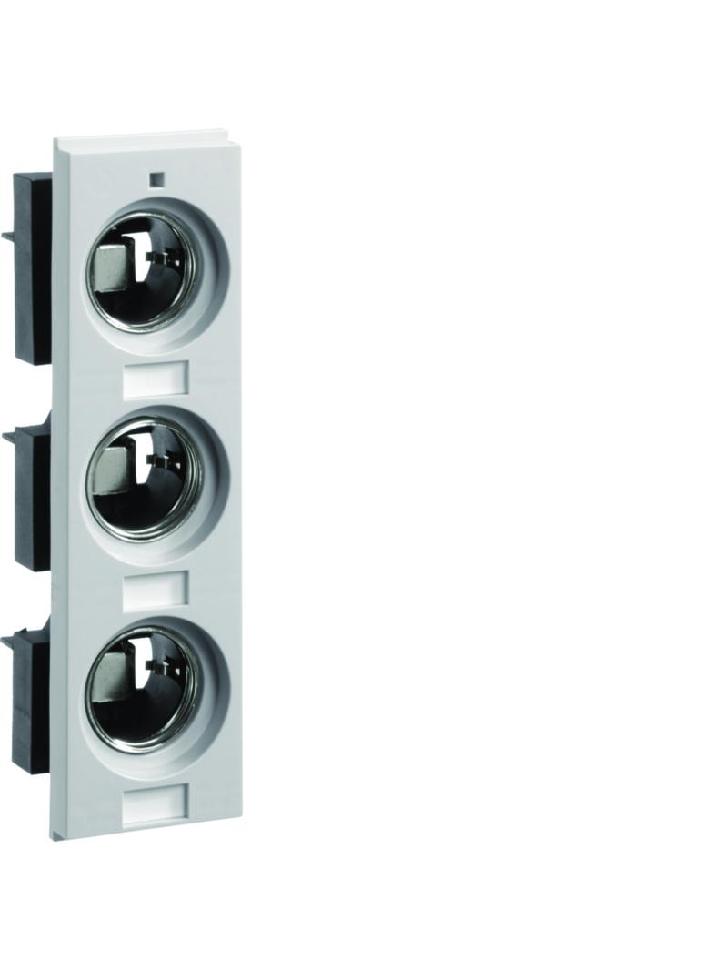 Podstawa bezpiecznikowa DIII 3x63A z pokrywą izolacyjną W=54mm L63L HAGER