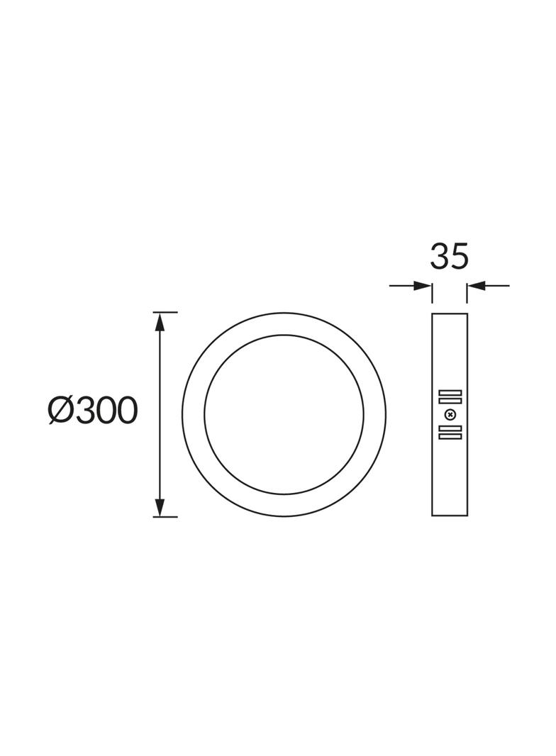 Oprawa sufitowa LED EDOR LED C 24W czarny ciepła/neutralna/zimna biel 04764 IDEUS