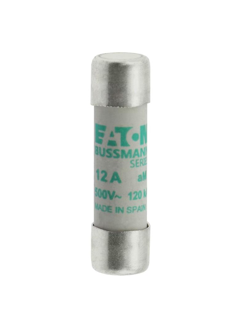 CYLINDRICAL FUSE 10 x 38 12A AM 500V AC Wkładka cylindryczna 10 x 38mm 12A AM 500V AC C10M12 EATON