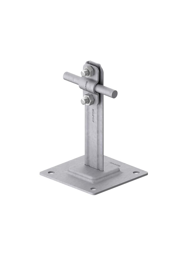 AN-11G/OG/-N Uchwyt na płytce stalowej H=12cm Z-śruba/OG/