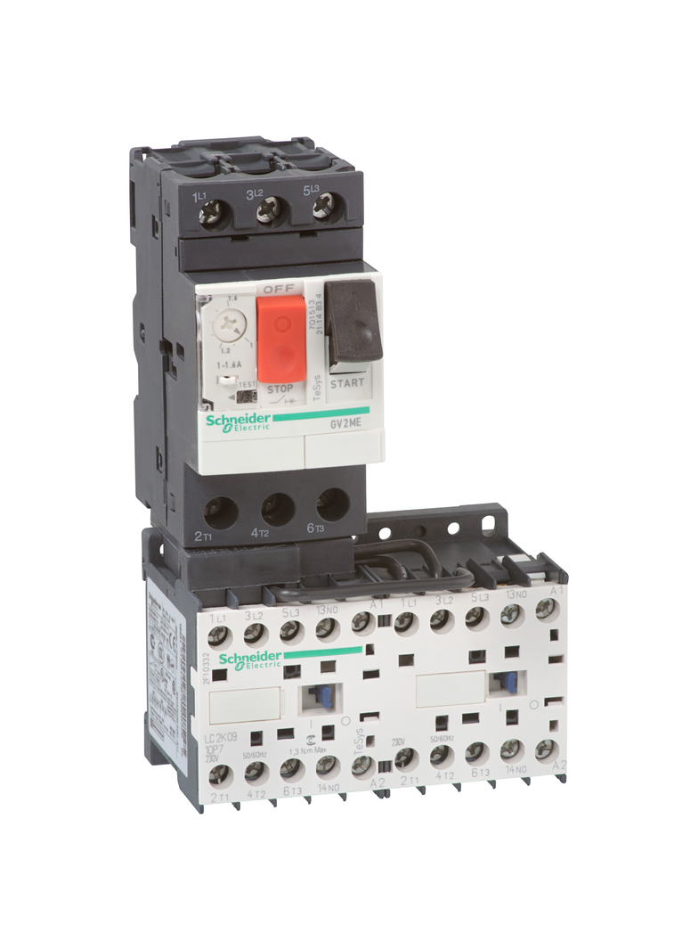 Rozrusznik nawrotny TeSys GV2-ME 1...1.6 A 24 V DC