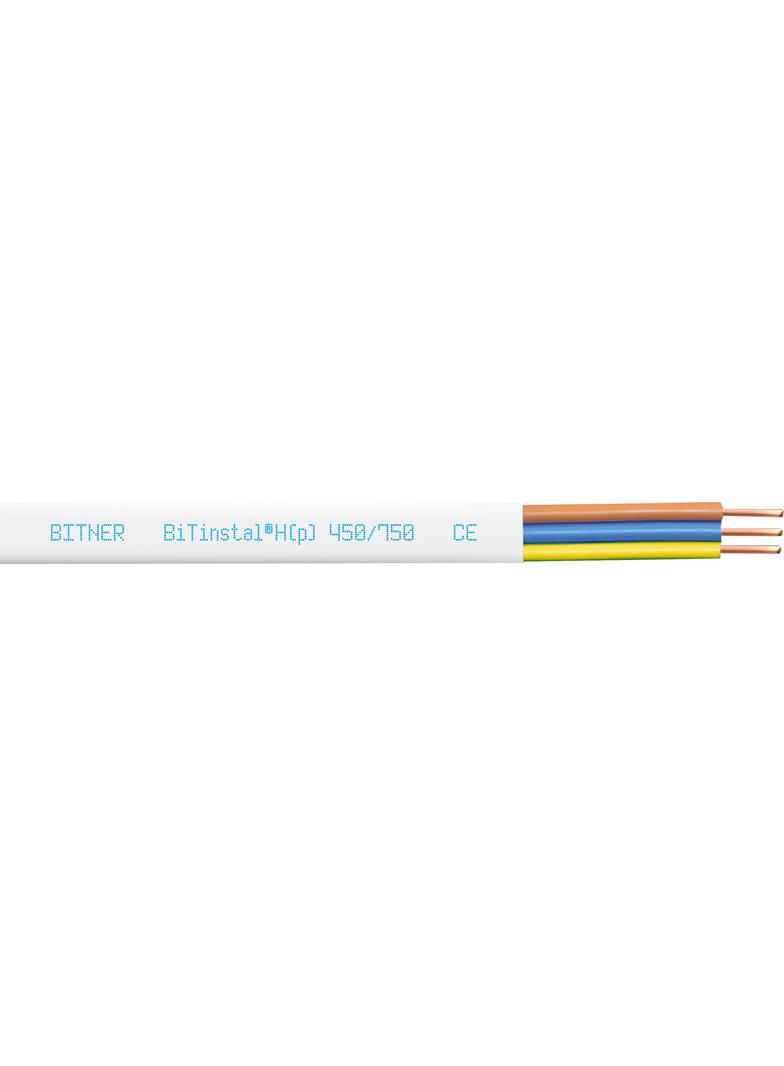 Przewód instalacyjny BiTinstal H(p) 5G1,5mm2 450/750V płaski bezhalogenowy /bębnowy/ BITNER