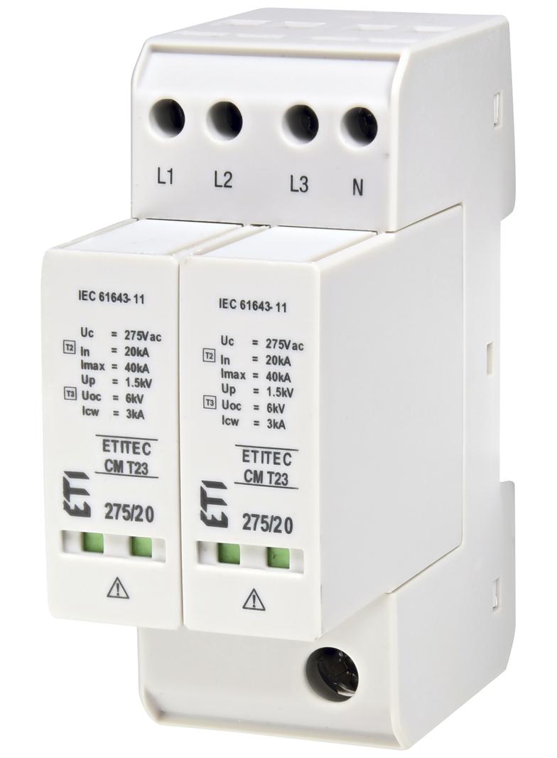 ETITEC CM T23 275/20 4+0   Ogranicznik przepięć T2, T3 (C, D)