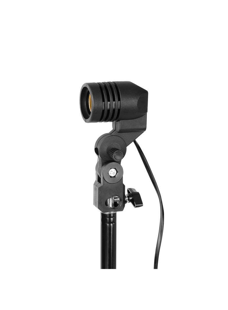 RIGEL LED zestaw: lampa warsztatowa składana 5-skrzydłowa 55W + statyw + adapter