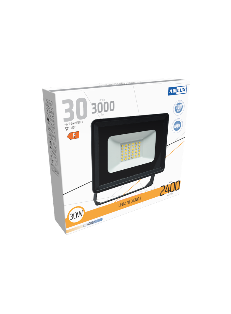 NAŚWIETLACZ LED XENO3 30W 100LM/W NEUTRALNY BIAŁY ANLUX