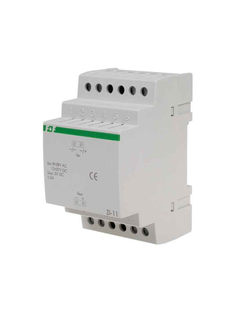 Stabilizator impulsowy 5V DC 8-28V AC / 12-37V DC 3A ZI-11 F&F
