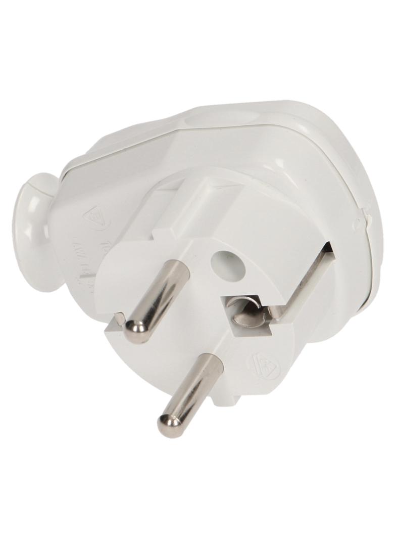 Wtyczka kątowa z włącznikiem i kontrolką AWA-ŁK/BIAŁA ORNO