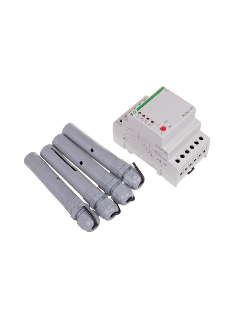 przekaźnik kontroli poziomu cieczy PZ-831 RC, montaz na szynie DIN,styk: 3x1NO 230V