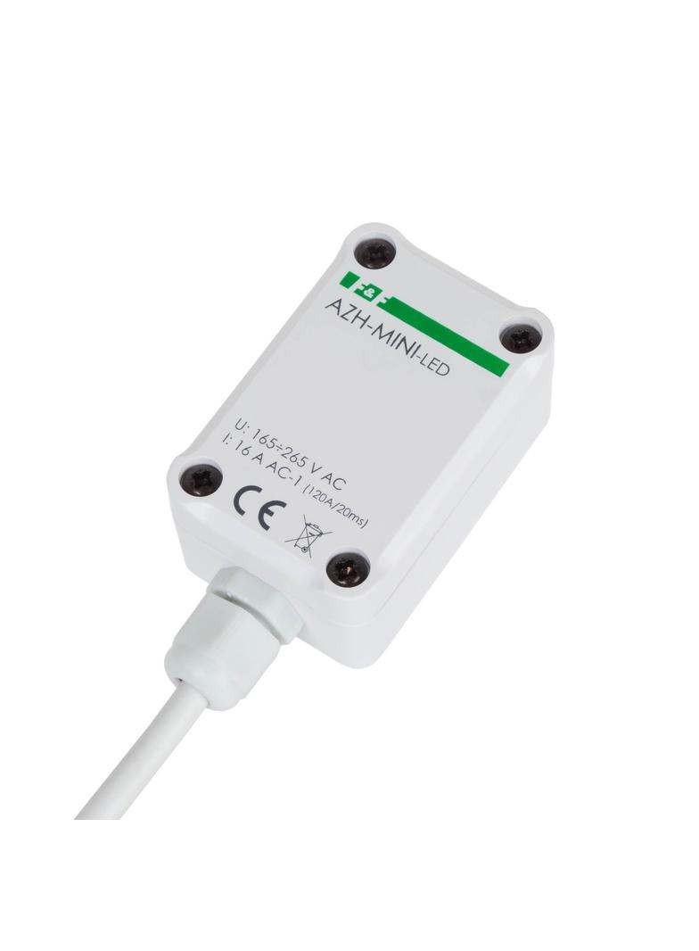 Automat zmierzchowy z wewnętrznym czujnikiem światłoczułym do załączania oświetlenia LED AZH-MINI-LED F&F